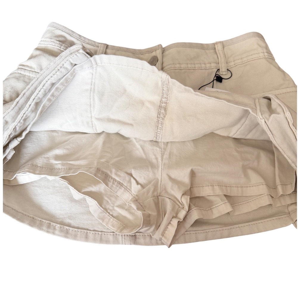 Garage Tia Cargo Skort Cement Grey Denim Mini Skirt XS 100083225 - Picture 3 of 8